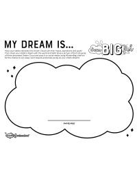 Dream Cloud Coloring Sheet