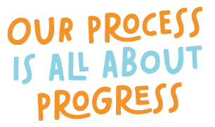 Our Process Is All About Progress banner