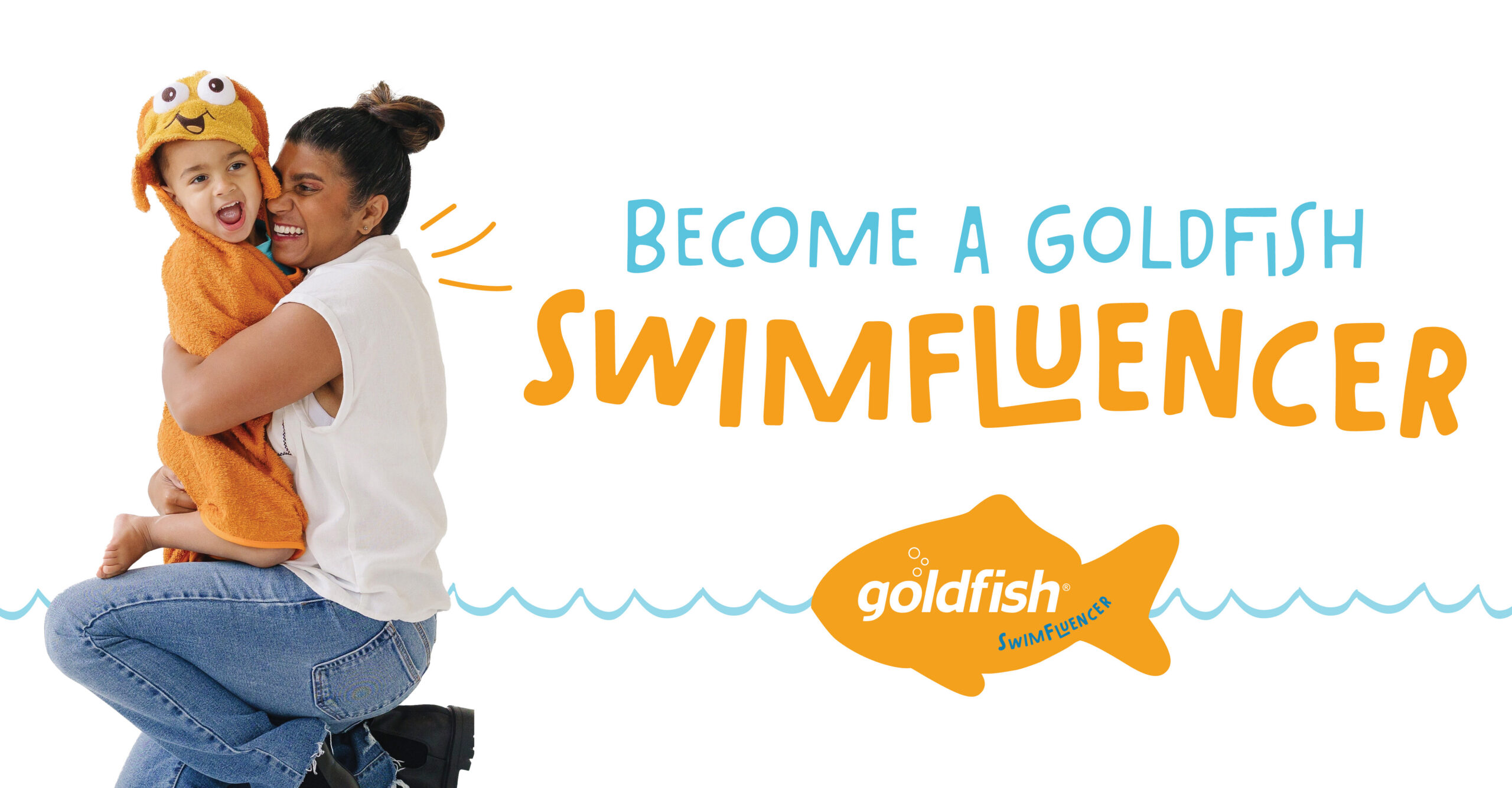 Parents are encouraged to become a Goldfish Swimfluencer and share their love for Goldfish Swim School lessons.